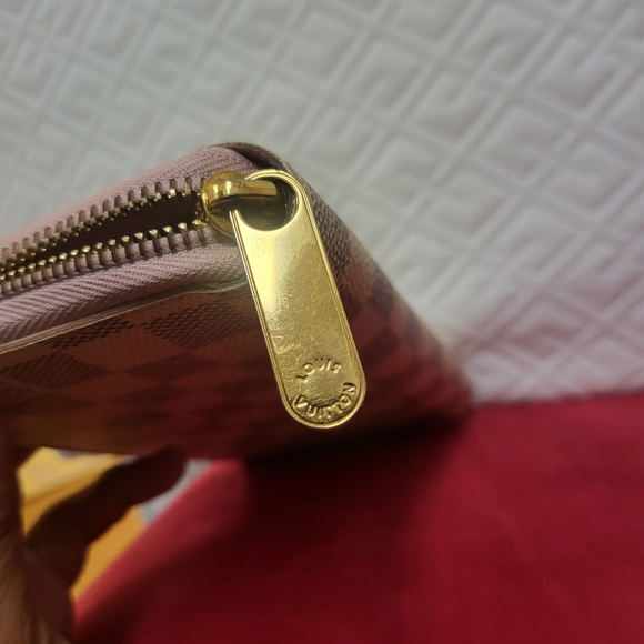 Louis Vuitton Damier Azur Zippy Long Wallet Pink..Authentic!! - Picture 14 of 16